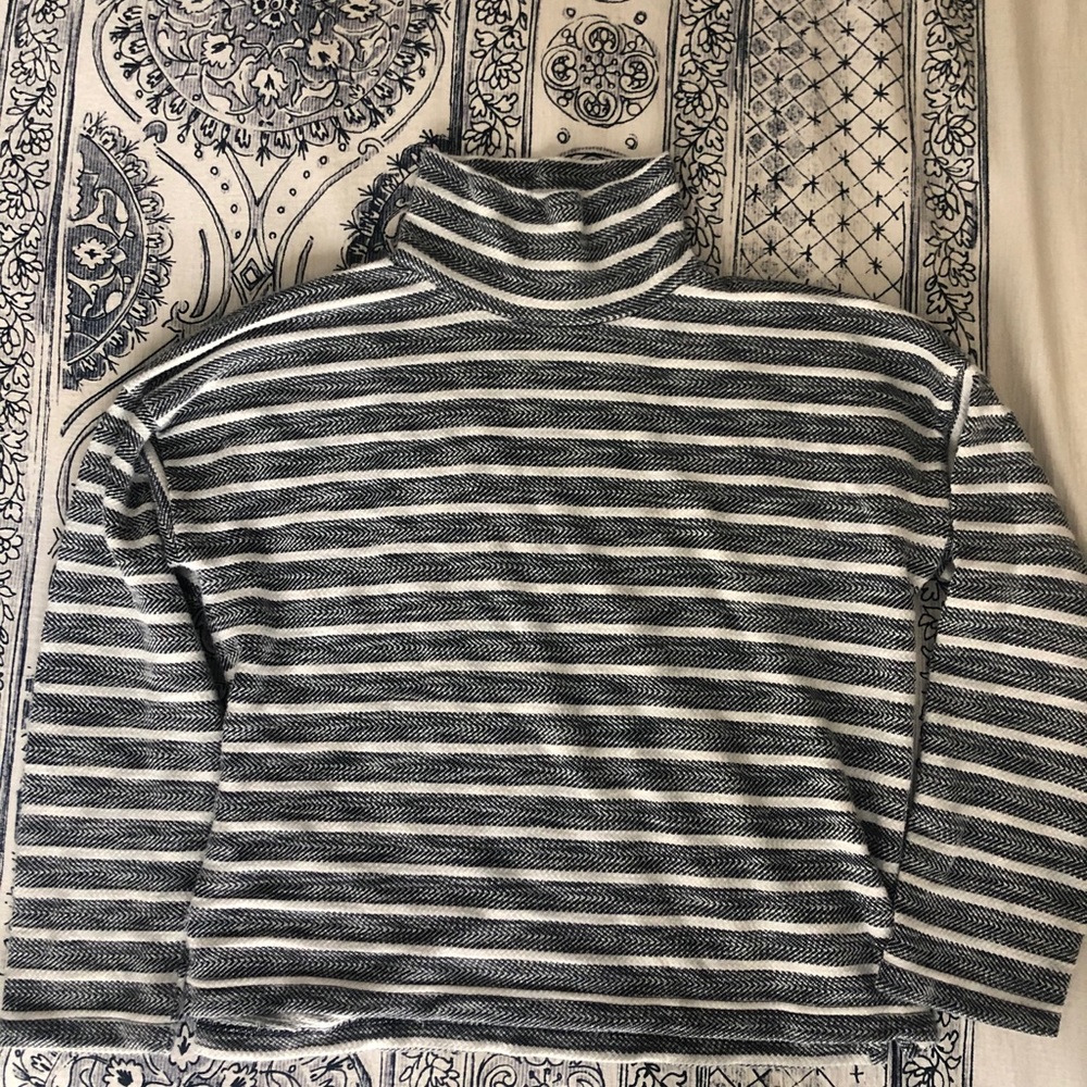 J. Crew mock neck top